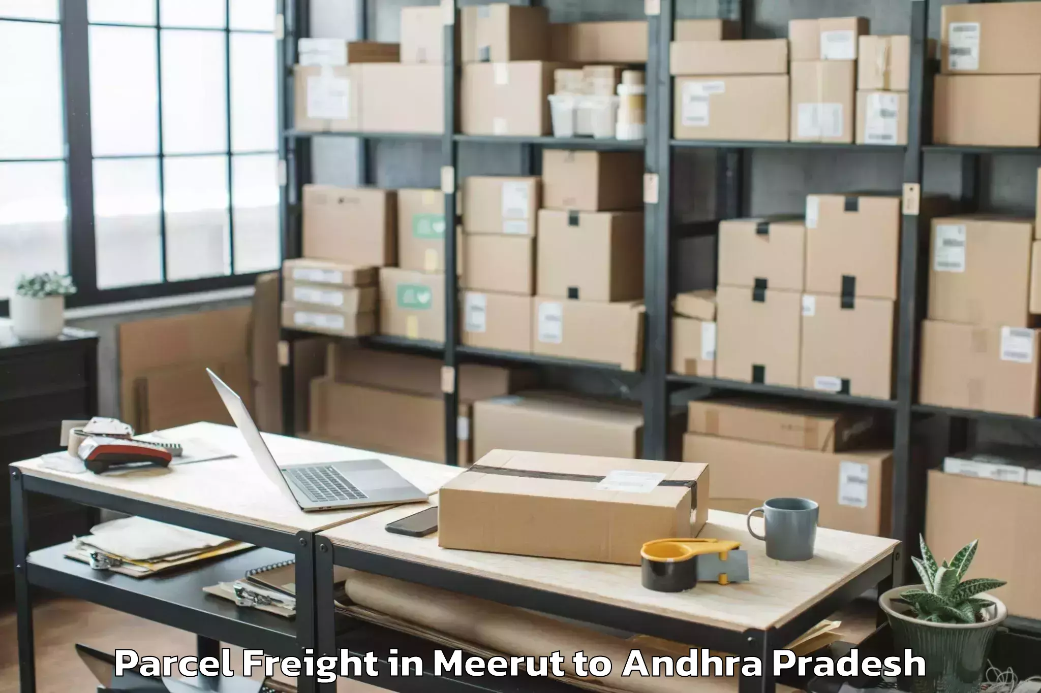 Book Your Meerut to Addanki Parcel Freight Today